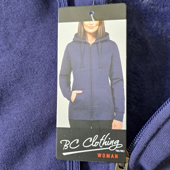 BC Clothing Company Lined Hoodie Women's Small Purple Lined Jacket - Picture 9 of 14